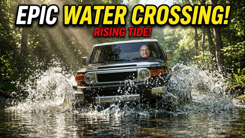 4K Off-Road Power Toyota SUV Crushes Massive Water Crossing!