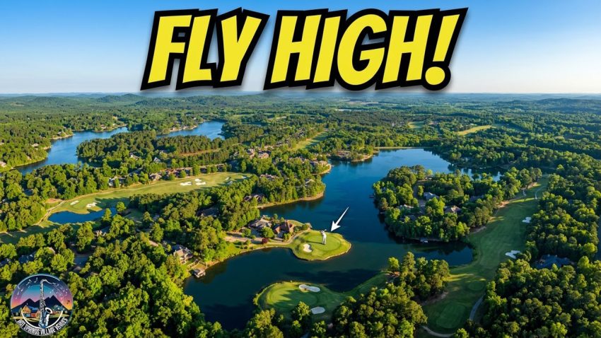 Isabella Fly High Over This Amazing Golf Course!